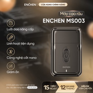  Máy cạo râu mini Enchen MS003 lưỡi dao tự mài tích hợp tông đơ pin dùng đến 30 ngày - BH 12 tháng 