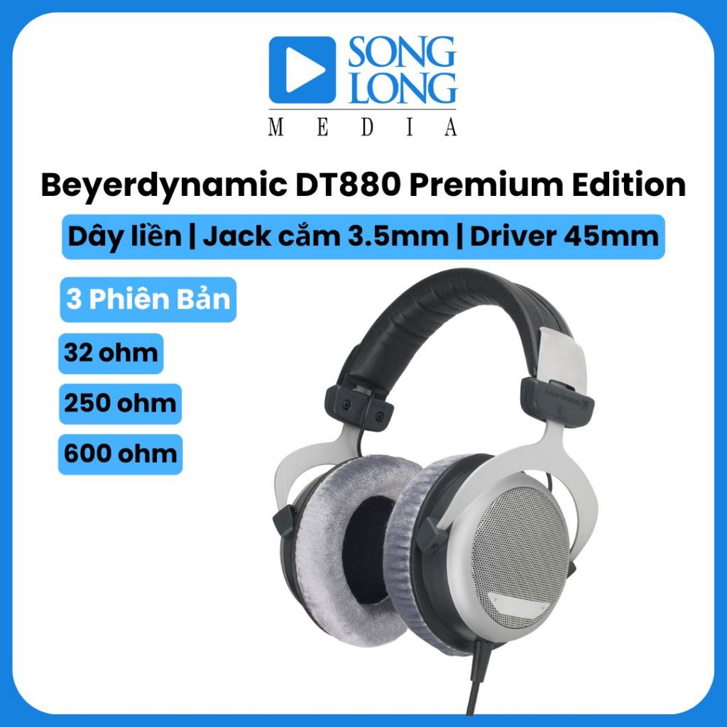 Tai nghe Chụp tai BEYERDYNAMIC DT880 PREMIUM EDITION - Chính hãng phân phối