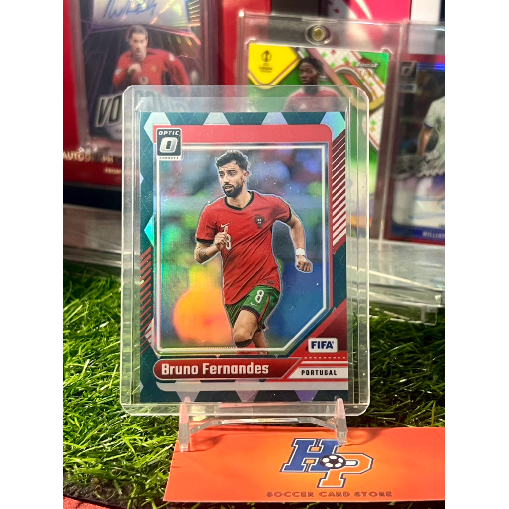 Thẻ bóng đá Bruno Fernandes Argyle Optic Panini Donruss 2024/25