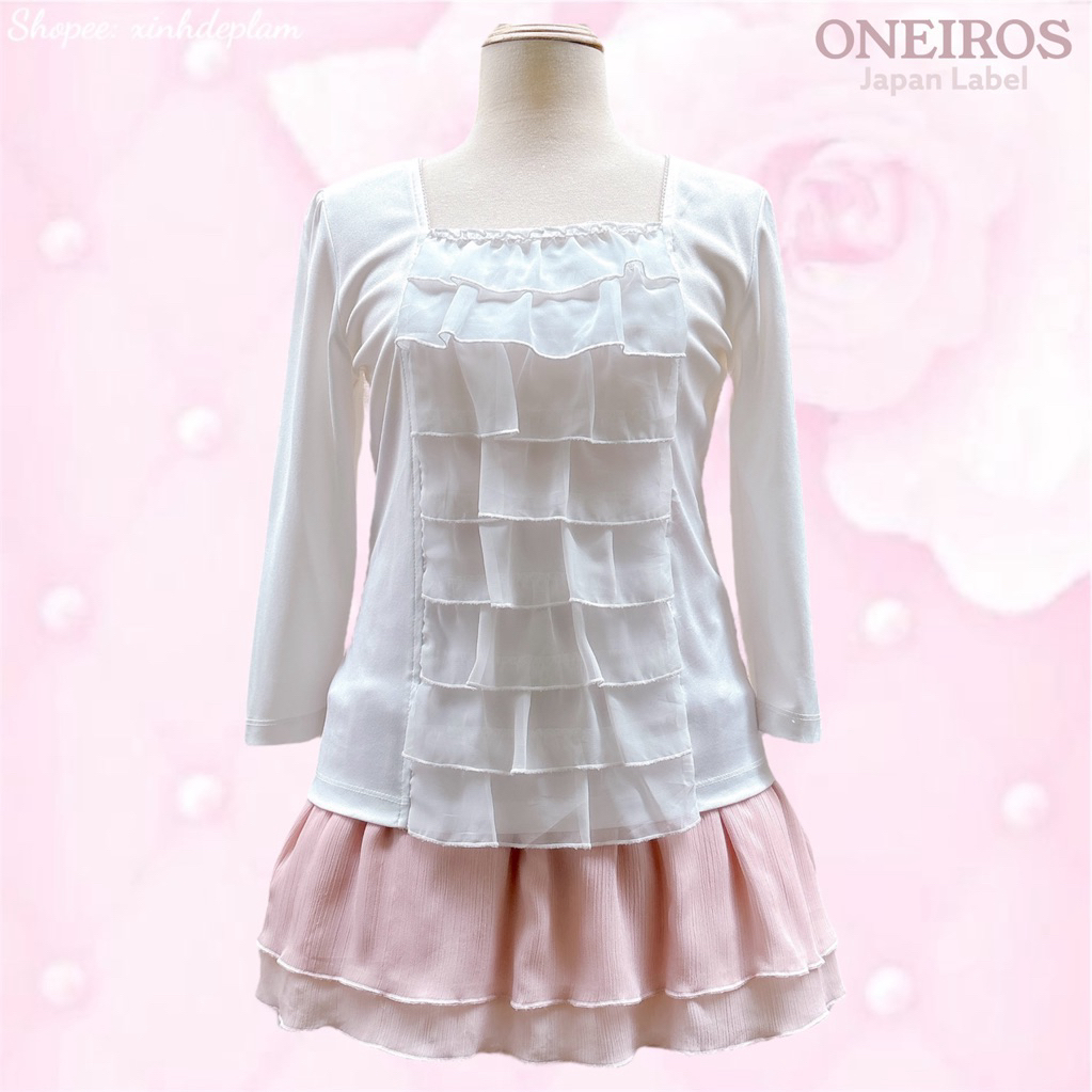 (Update 27/8) WHITE COQUETTE - Áo Lolita, Coquette, Dollette, Fairycore, Mori tông màu trắng