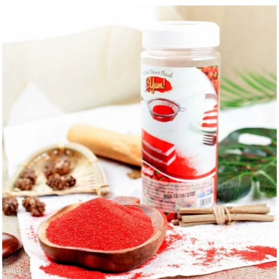 Bột rắc Yum trang trí bánh VỊ DÂU 300g
