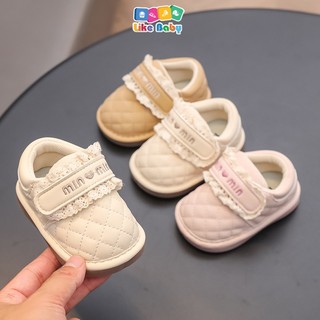 Giày Cho Bé Gái Từ 0 Đến 18 Tháng Đế Mềm Chống Trơn Trượt Giày Tập Đi Phong Cách Hàn Quốc G222