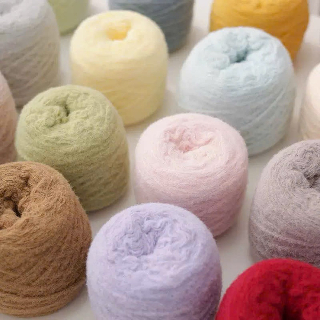 [Chập 6] Len Cloud Candy, len bông gòn cuộn 100 gram đan khăn mũ áo