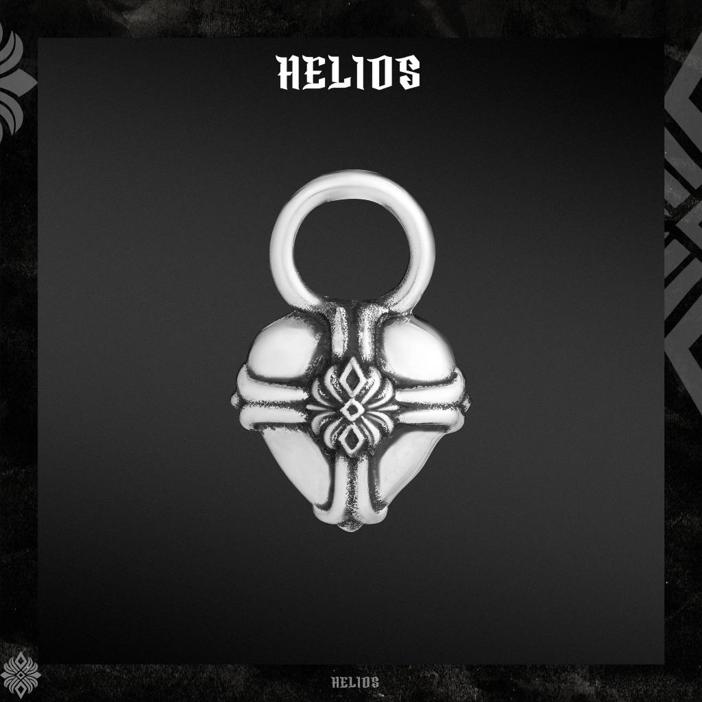 Charm khuyên tai HeliSilver CORDIS Helios Black Silver Faith