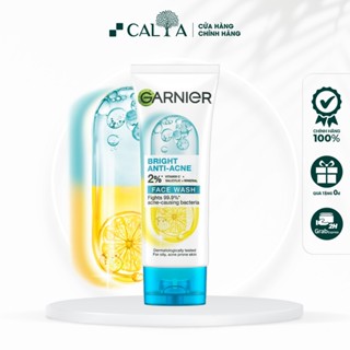  Sữa Rửa Mặt Garnier 3 In 1 Giảm Mụn Sáng Da - Garnier Bright Complete Anti-Acne Foam 100ml 