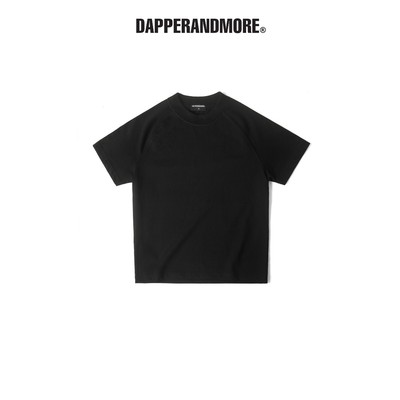 Áo Thun Nữ DAPPERANDMORE "WOMEN'S RAGLAN T-SHIRT" Form Blank Trơn 100% Cotton 250GSM - Đen