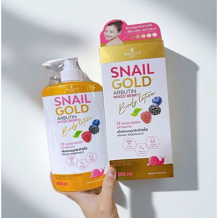 Sữa dưỡng thể trắng da Snail Gold Arbutin Lotion Thái Lan