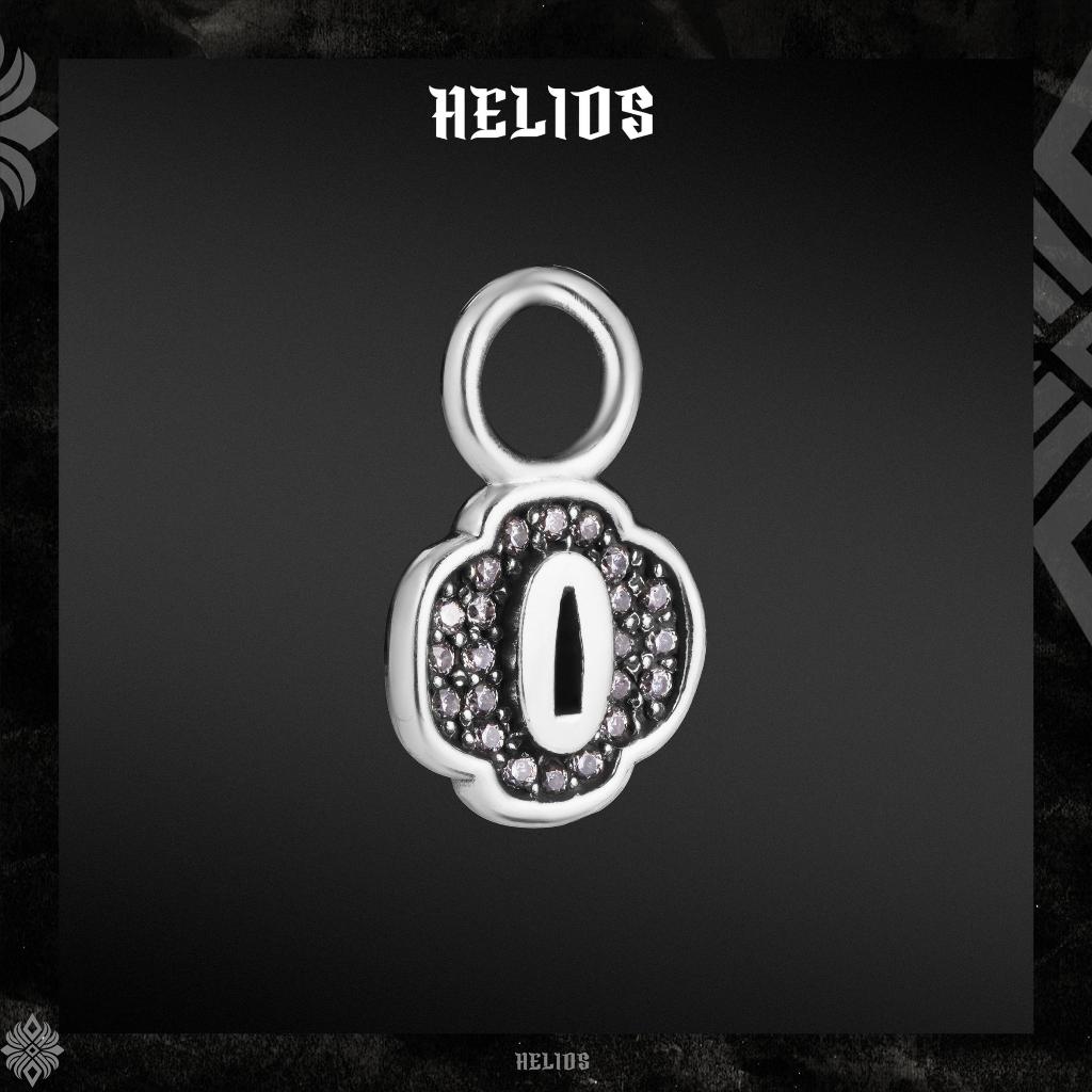 Charm khuyên tai Bạc S925 HeliSilver Tsuba Taken Helios Black Silver Faith