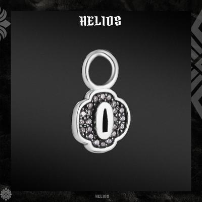 Charm khuyên tai Bạc S925 HeliSilver Tsuba Taken Helios Black Silver Faith