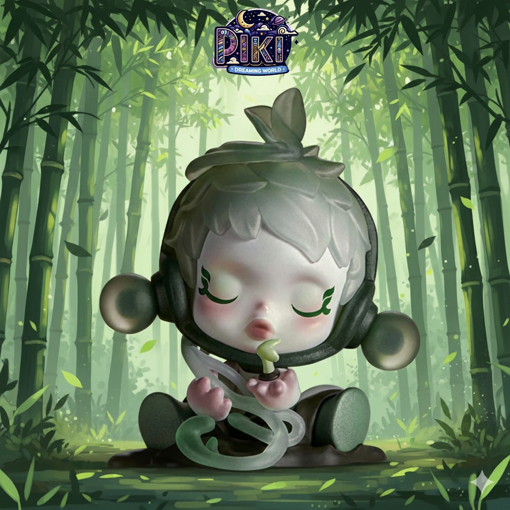 Mô hình SKULLPANDA Bilnd box tượng nhân vật dễ thương bộ sưu tập The Ink Plum Blossom 1