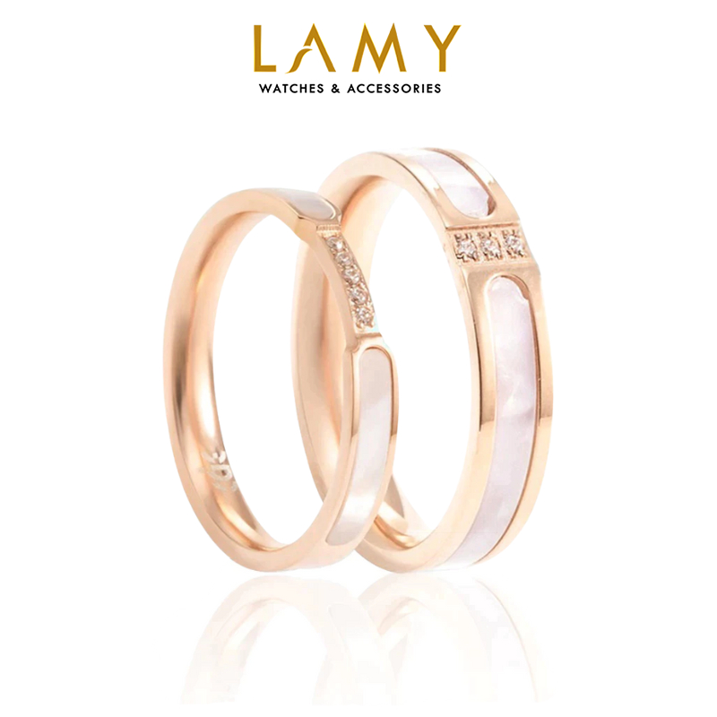 Nhẫn cặp đôi LAMY Dreamy Ring Rose Gold 8020 & 8021