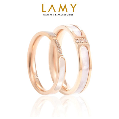 Nhẫn cặp đôi LAMY Dreamy Ring Rose Gold 8020 & 8021