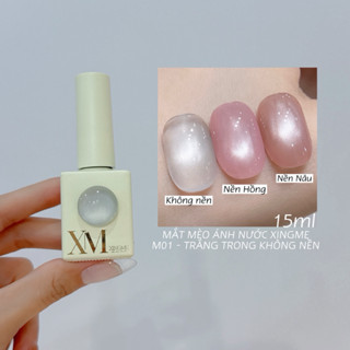  Sơn mắt mèo ánh nước trắng trong không nền XINGME 15ml Thanh Vy Edana 