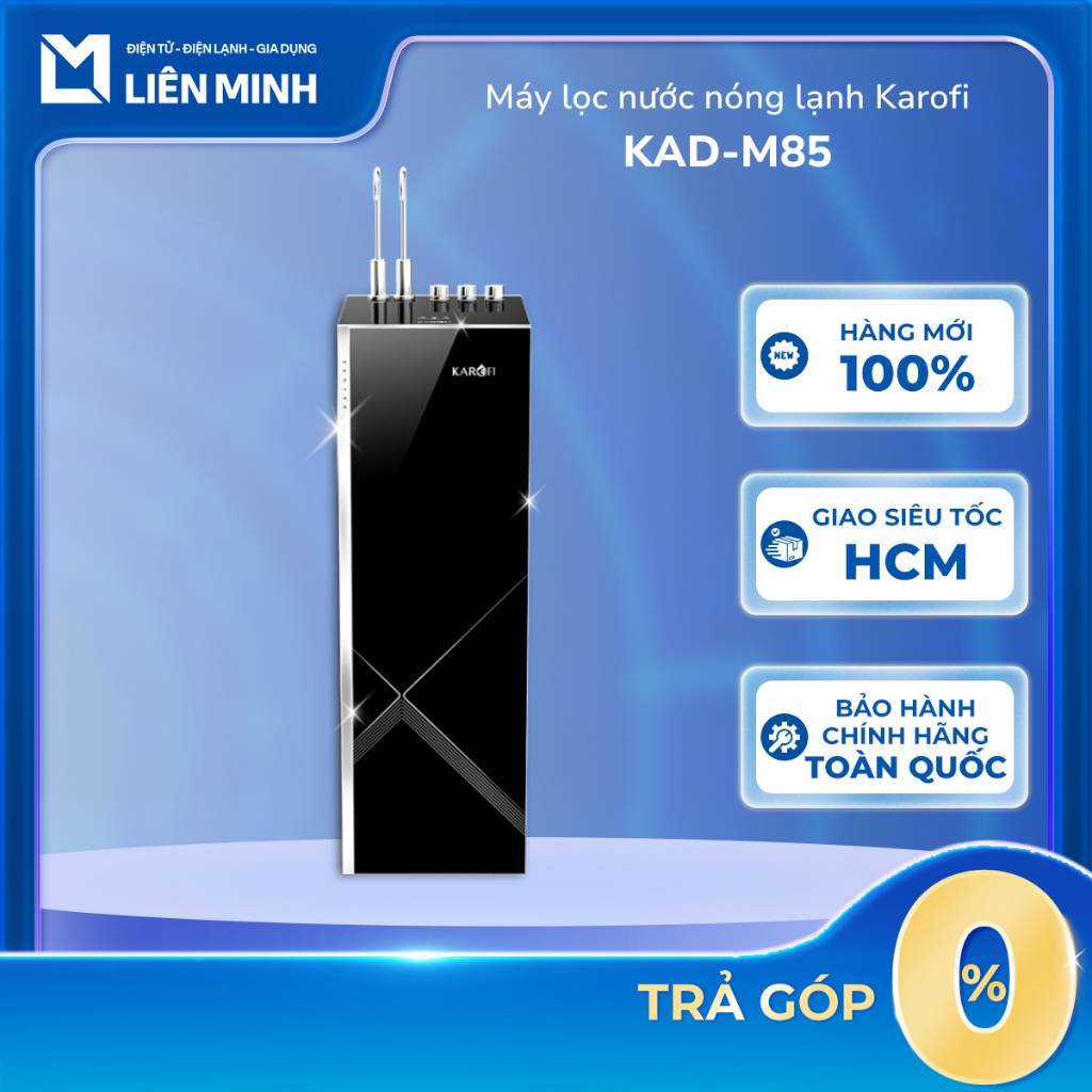 Máy lọc nước nóng lạnh Karofi KAD-M85, Tủ đứng 2L nóng/lạnh, Smax 12 lõi