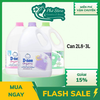 Nước giặt xả Dnee 2in1 nước giặt an toàn cho bé Thái Lan 2,8L- 3L đủ hương