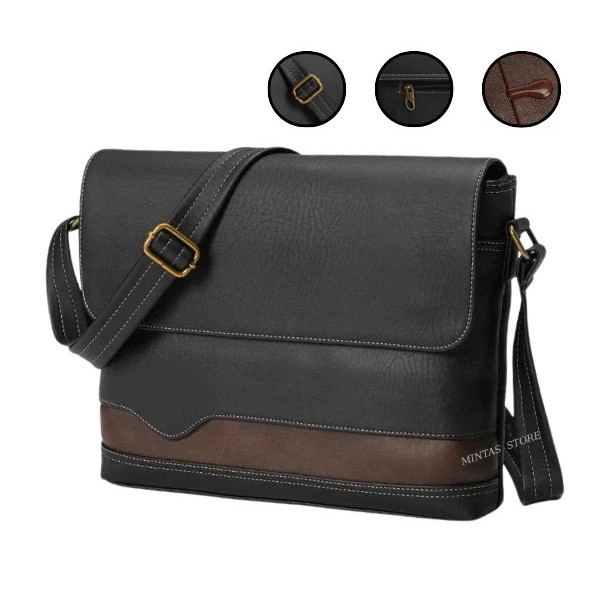 [Peinn] Cặp Da Công Sở Nam MINTAS N2 – Lịch Lãm – Tiện Lợi đựng vừa laptop 13. sách A4