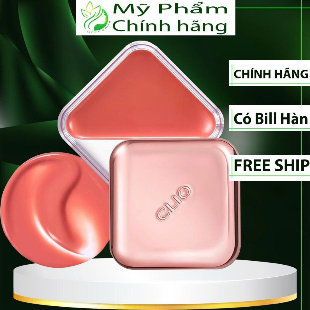 Má Hồng Kem Kiêm Son Môi Clio Essential LipCheek Tap Màu 07 APRICOT BREEZE