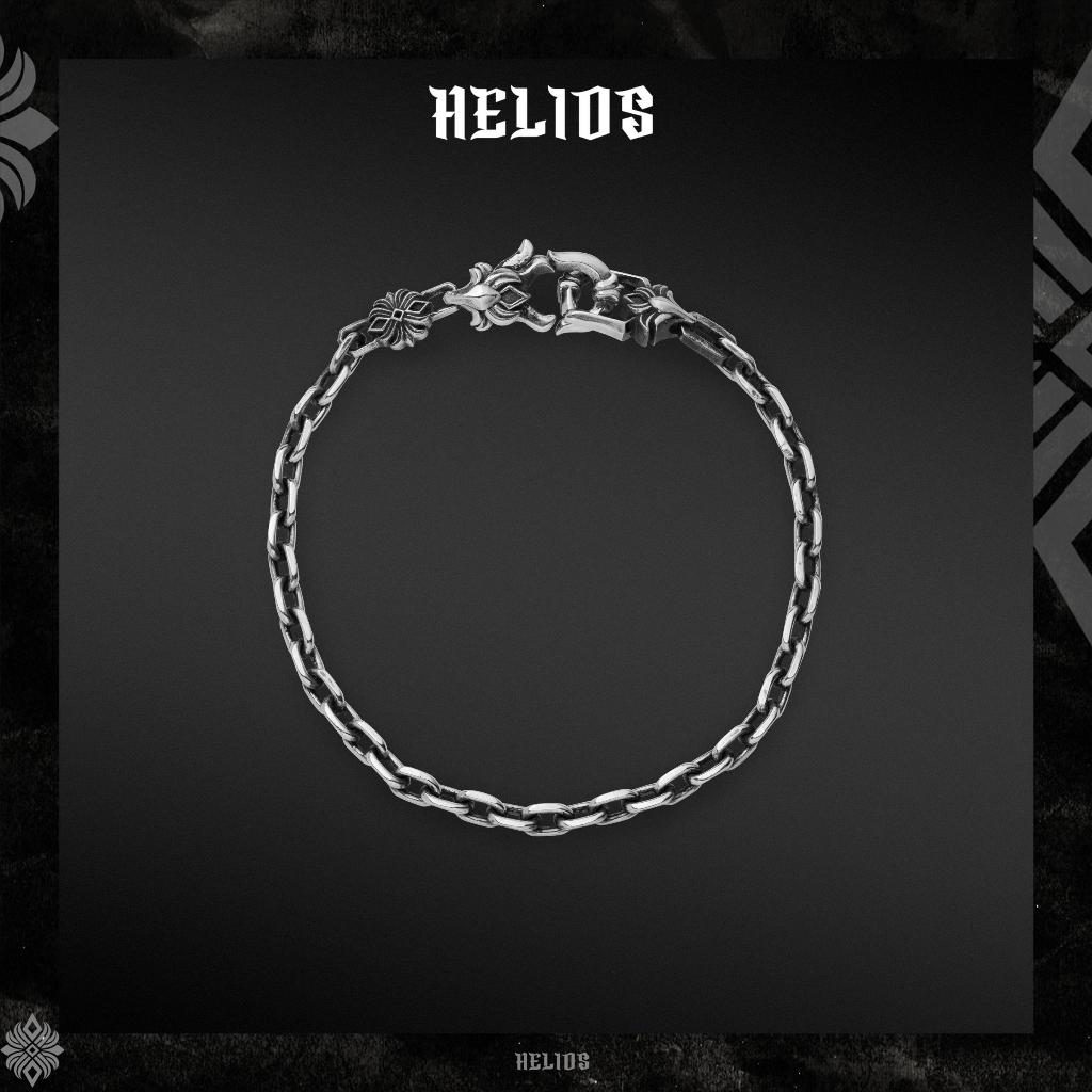 Vòng tay bạc S925 HeliSilver Devotus Helios Black Silver Faith