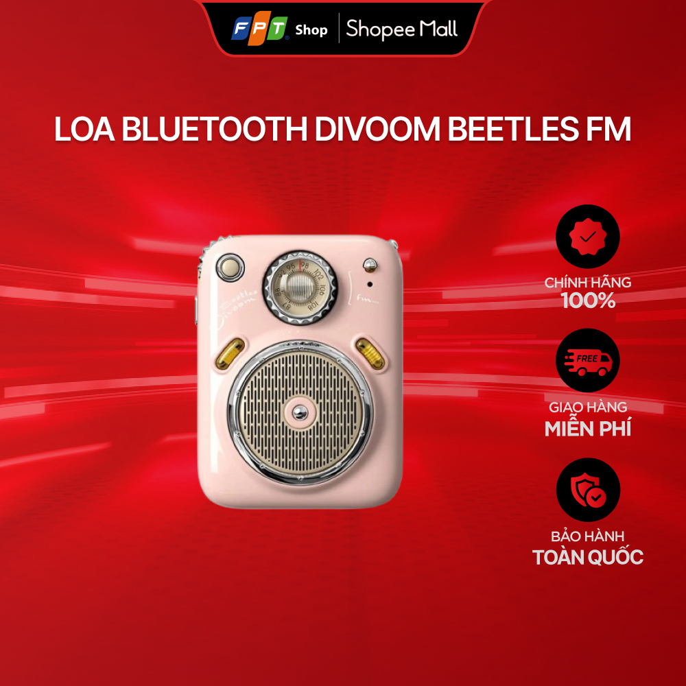 [Chỉ GH tận nơi] Loa Bluetooth Divoom Beetles FM
