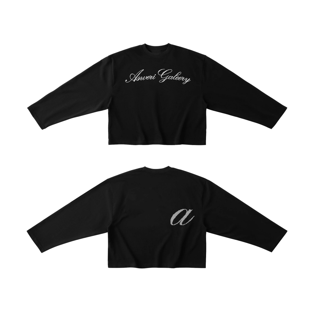 [𝗦𝗮𝗹𝗲 𝟭𝟱-𝟬𝟭 𝘁𝗮̣̆𝗻𝗴 𝘁𝘂́𝗶] ASWERI GALLERY - LONG SLEEVE (Áo Thun Tay Dài) - LUX STONE - BOXY ĐÍNH ĐÁ -