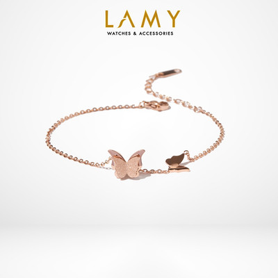 Vòng tay nữ LAMY Pave Butterfly Unity Bracelet Rose Gold 2015