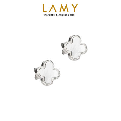 Khuyên tai nữ LAMY Lucky Four Leaves Earrings Silver 3023