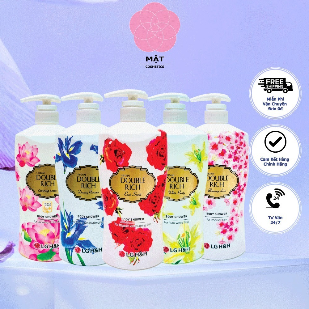 [Top value]  Sữa tắm Doule Rich Hương Hoa Các Mùi 800g