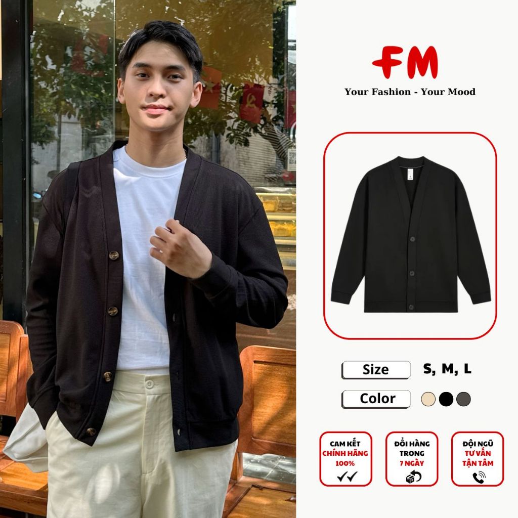 Áo Khoác Cardigan Nam Nữ FMSTYLE SHOP – Chất Len Mềm, Dày Dặn, Kiểu Dáng Hàn Quốc Trẻ Trung 25040795