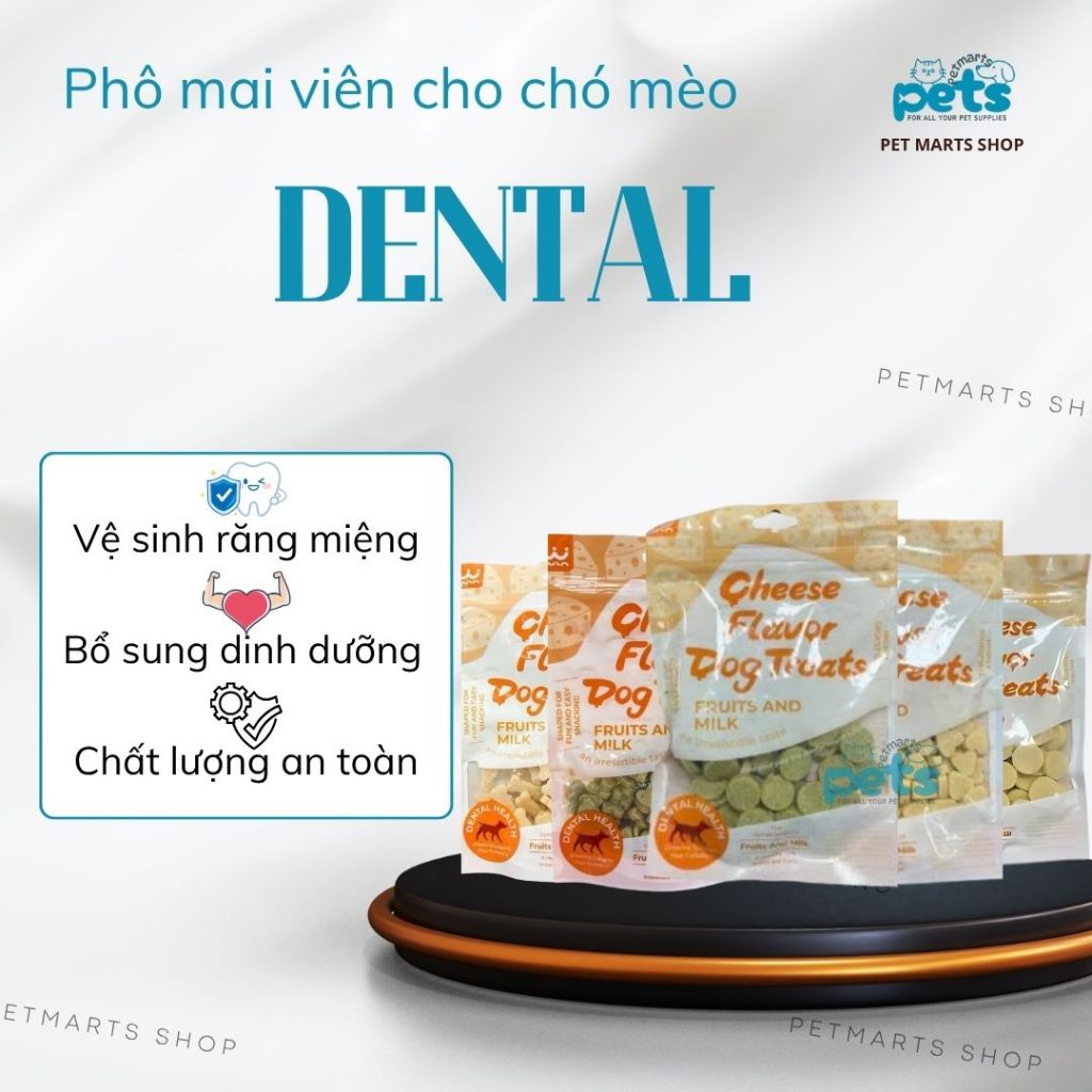 Bánh thưởng phô mai Dental Health cho chó