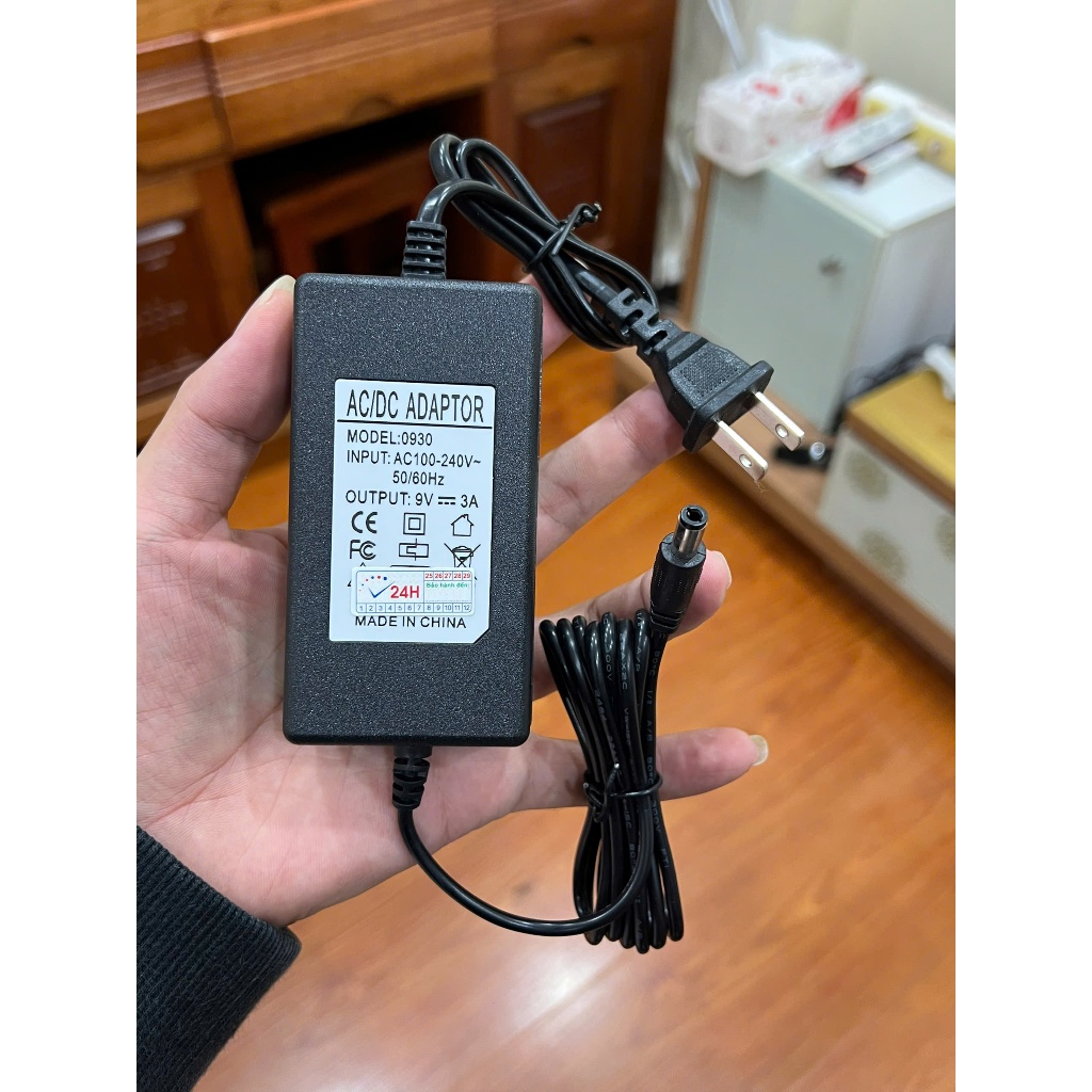 🔌 Adapter Nguồn 9V Cho LINE 6 POD GO / POD HD / HX STOMP / Joyo Jam Buddy – Loại Tốt, Ổn Định, An To