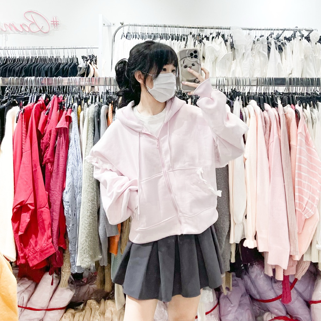 Áo HOODIE ZIP COQUETTE