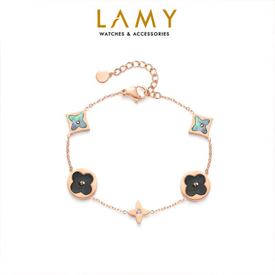Vòng tay nữ LAMY Four Leaf Flower Bracelet Silver 2020
