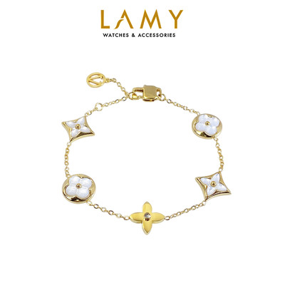 Vòng tay nữ LAMY Four Leaf Flower Bracelet Gold 2020
