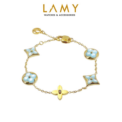 Vòng tay nữ LAMY Four Leaf Flower Bracelet Gold 2020