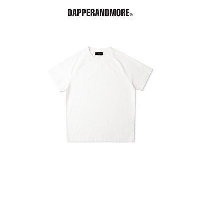 Áo Thun Nữ DAPPERANDMORE "WOMEN'S RAGLAN T-SHIRT" Form Blank Trơn 100% Cotton 250GSM - Trắng