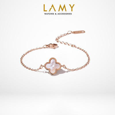 Vòng tay nữ LAMY Clover Double Sided Bracelet Rose Gold 2023