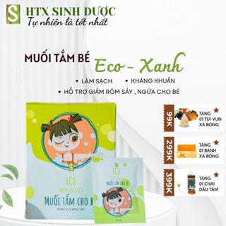  Hộp 30 Gói Muối Tắm Bé Eco  Muối Tắm Bé Eco Gold 10g  Muối Tăm Bé Sinh Dược  HTX Sinh Dược -SD46 
