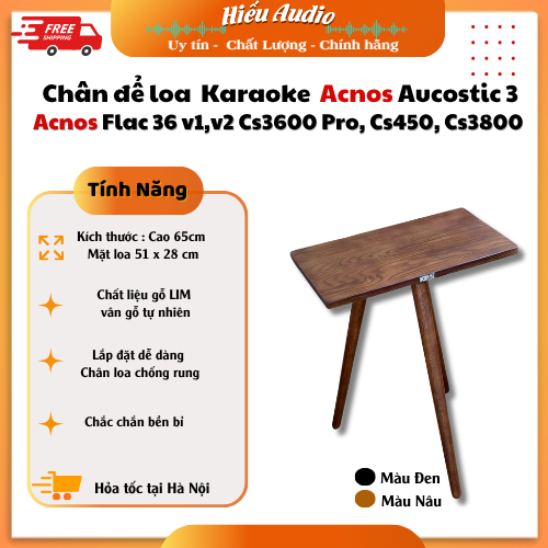 Chân để loa karaoke Acnos Aucostic 3, Harmony. Acnos Flac 36 v1, v2,Cs3600pro cs450 kích thước cao 6