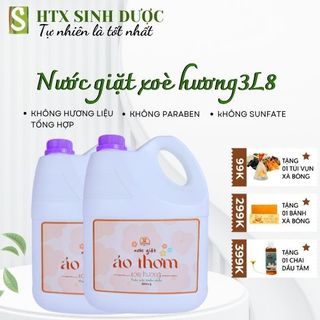  Nước giặt áo thơm Xòe hương 3,8 lít thành phần tự nhiên,an toàn lành tính - HTX Sinh Dược 