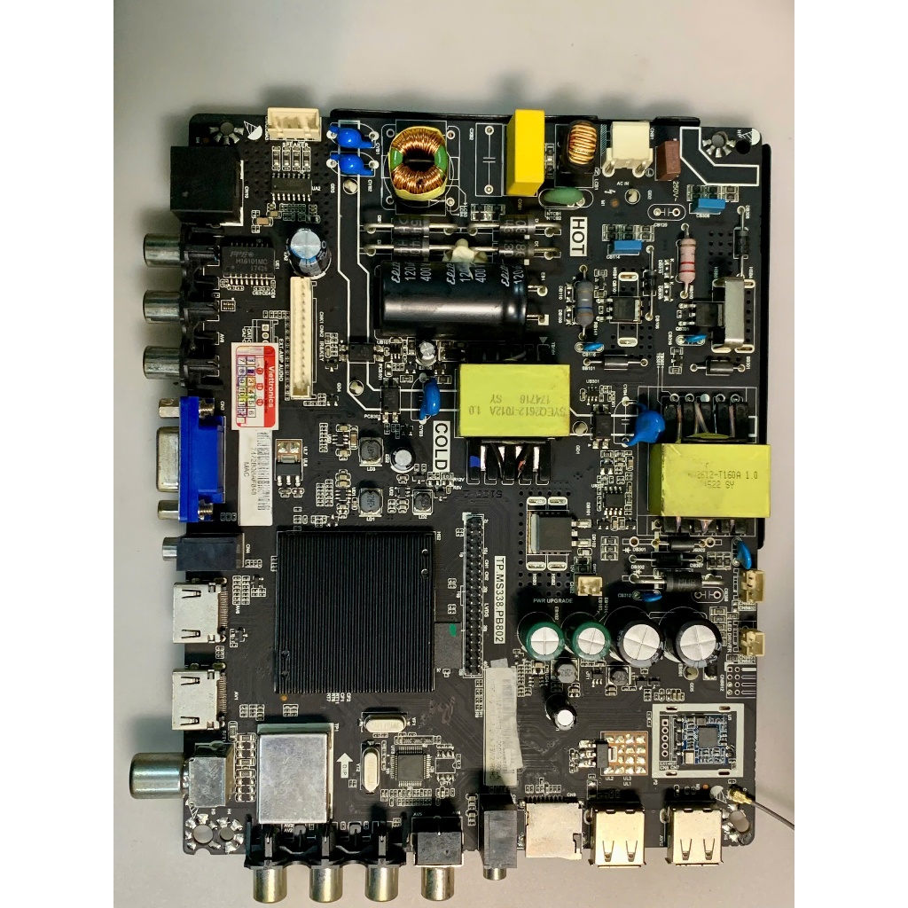 Bo main boar mạch linh kiện tivi tv AKINO PA-40TDSB nguồn, xử lý chung chính chủ khiển, phím bấm, mắ