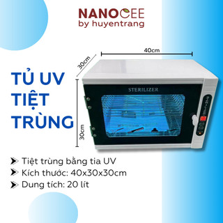  Tủ tiệt trùng UV dụng cụ spa y tế bằng tia UV kích thước nhỏ gọn 40*30*30cm 