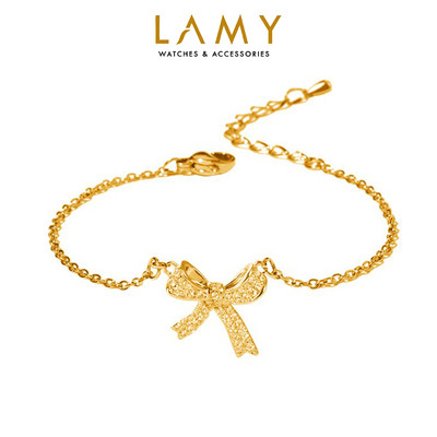 Vòng tay bạc nữ LAMY Bow Gold Bracelet 2030