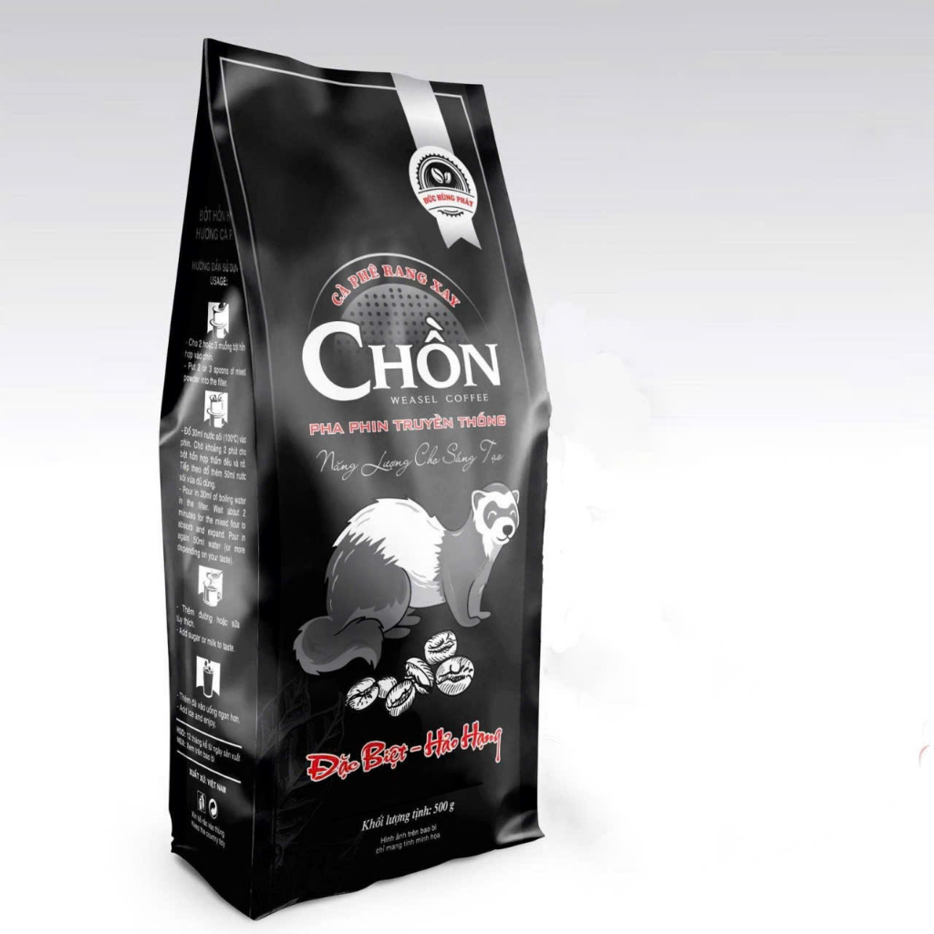 [ 500g ] Cà phê CHỒN truyền thống gu mix Trộn [ mua 5kg cafe tặng 1 gói 500g ]