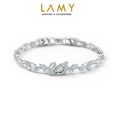 Vòng tay thiên nga LAMY Crystal Dancing Swan Silver Bracelet 2035