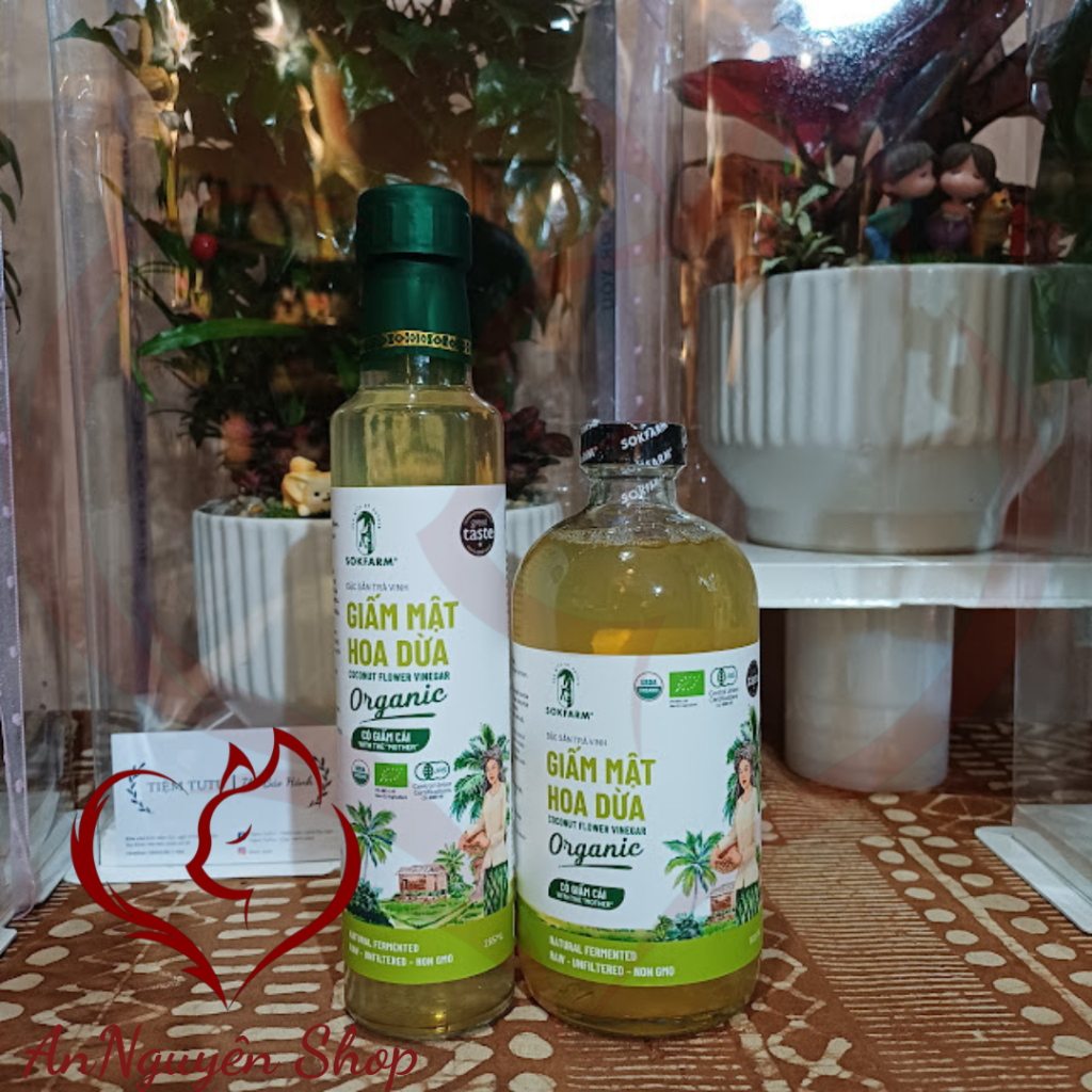 SOKFARM, GIẤM MẬT HOA DỪA ORGANIC – SOKFARM, COCONUT FLOWER  VINEGAR ORGANIC WITH THE MOTHER