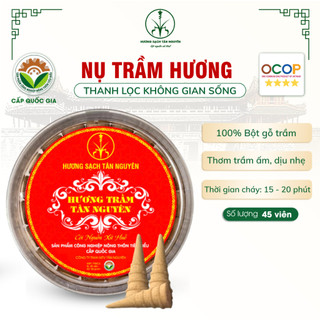  Nụ trầm hương Tân Nguyên trầm hương cao cấp trầm nụ 100% thiên nhiên hộp 45 viên dùng để thờ cúng 