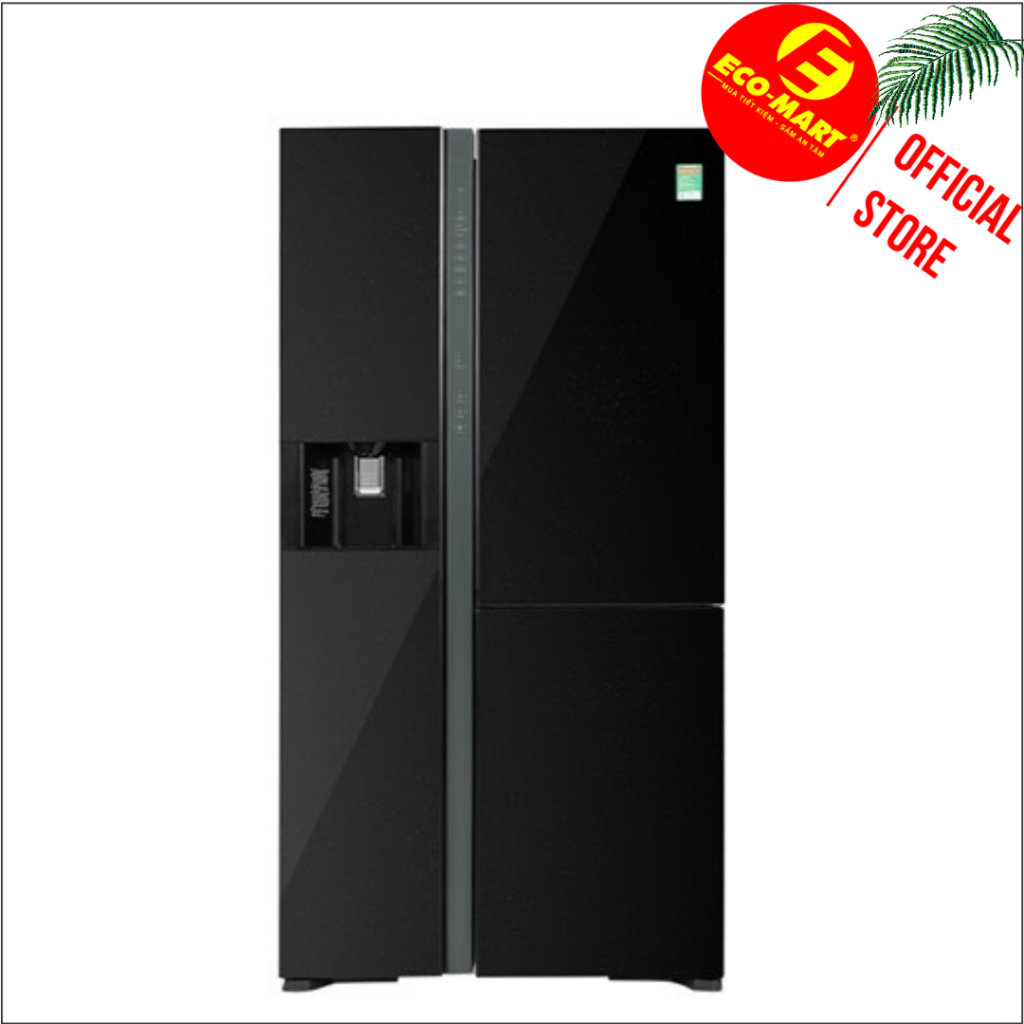 Tủ lạnh Hitachi Side by side R-MX800GVGV0(GBK) 3 cửa xay đá màu đen 569L R-MX800GVGV0(GBK)