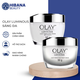  Combo Kem Dưỡng Olay Sáng Da Mờ Thâm Nám Ngày Và Đêm Luminous Light Perfecting Cream + Night Cream 