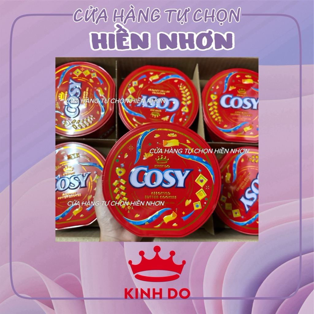 [Tết 2026] Hộp Thiếc Bánh Quy Cosy Thập Cẩm Sôcôla, Hộp 135g