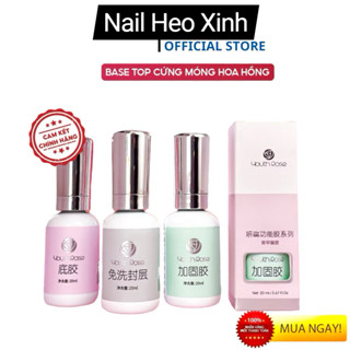  Base Top Cứng Móng Hoa Hồng Chai 20ml   Siêu Hot   Bộ liên kết sơn Gel 